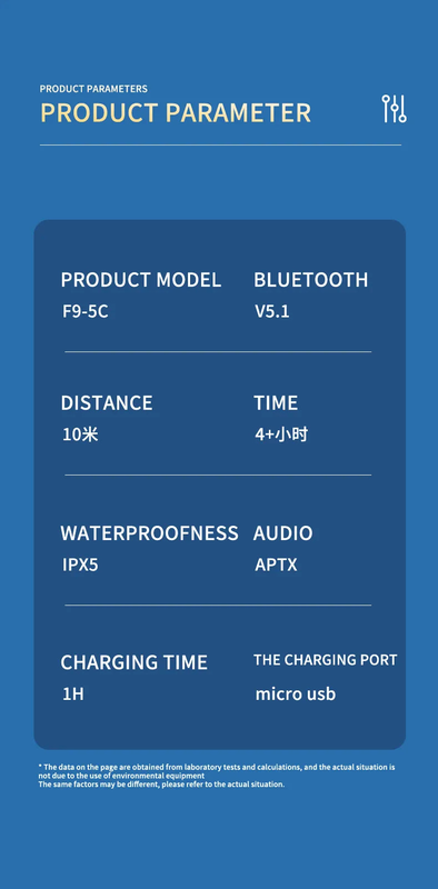 Tws bluetooth earphone 5.1 true wireless headphones-null