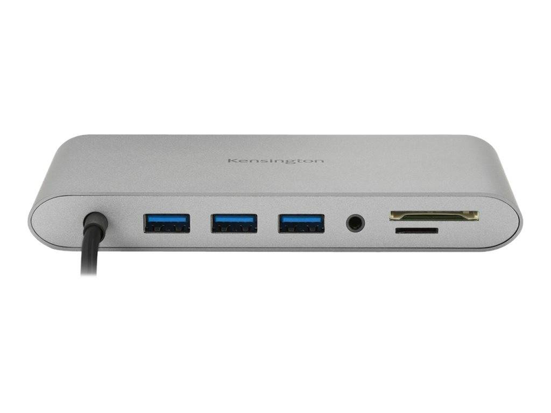Kensington uh1440p k33853ww USB-c mobile docking station HDMI displayport vga dual display 85w pd sd gbe grey-null