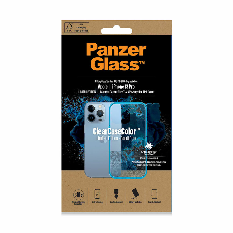 iPhone 13 pro clear case blue-null