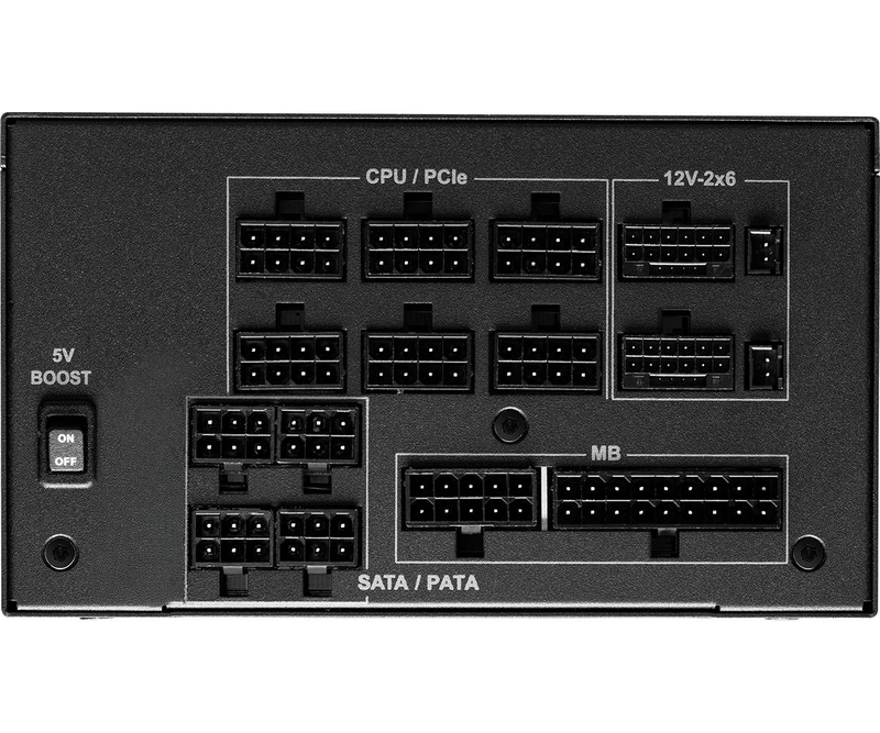 Asrock phantom gaming pg-1300g 1300w atx 3.1 psu 80+ gold cybenetics platinum fully modular pcie 5.1 12v-2x6 black-null
