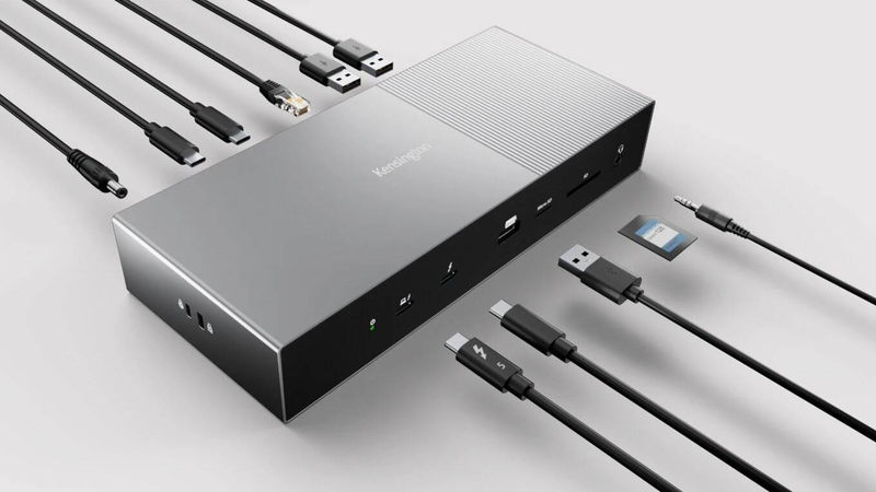Kensington sd5000t5 eq k35201eu thunderbolt 5 docking station 11-in-1 triple 4k 144hz 140w pd dual ethernet black-null