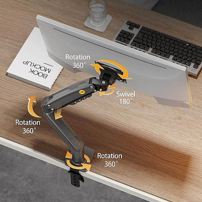 Nbmounts f80 - single arm gas desk monitor mount (updated version)-null