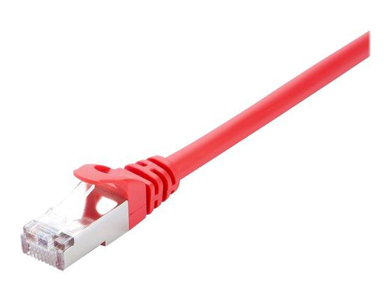 V7 patch cable rj-45 10m stp cat6 / molded, snagless / red-null