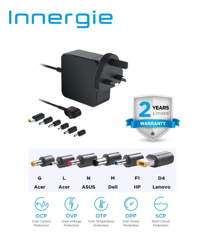Innergie 65u laptop power adapter 65w uk, , medium-null