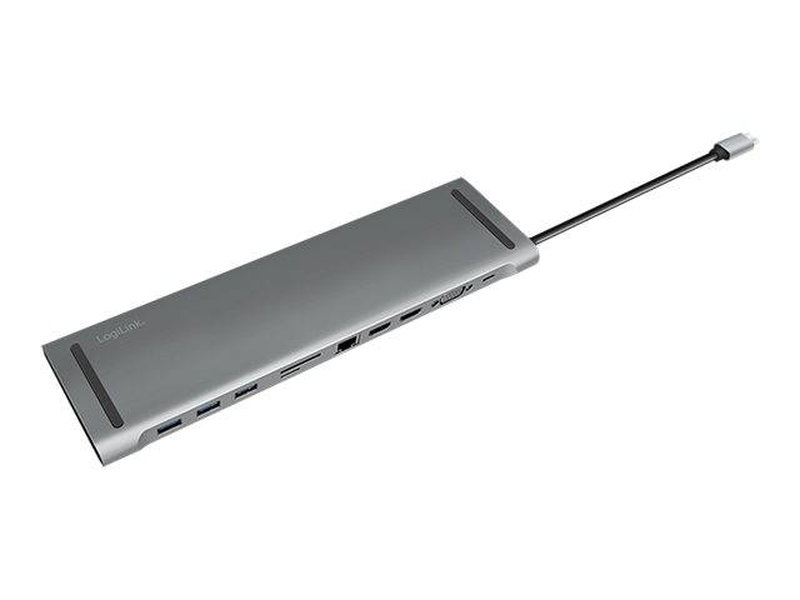 Logilink / docking station / USB-c 3.2 Gen 1 / vga, 2 x HDMI / gige, , medium-null