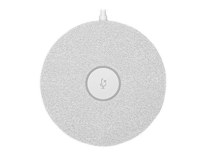 Logitech rally mic pod / microphone / white / skype certified, zoom certified, cisco webex certified, , medium-null