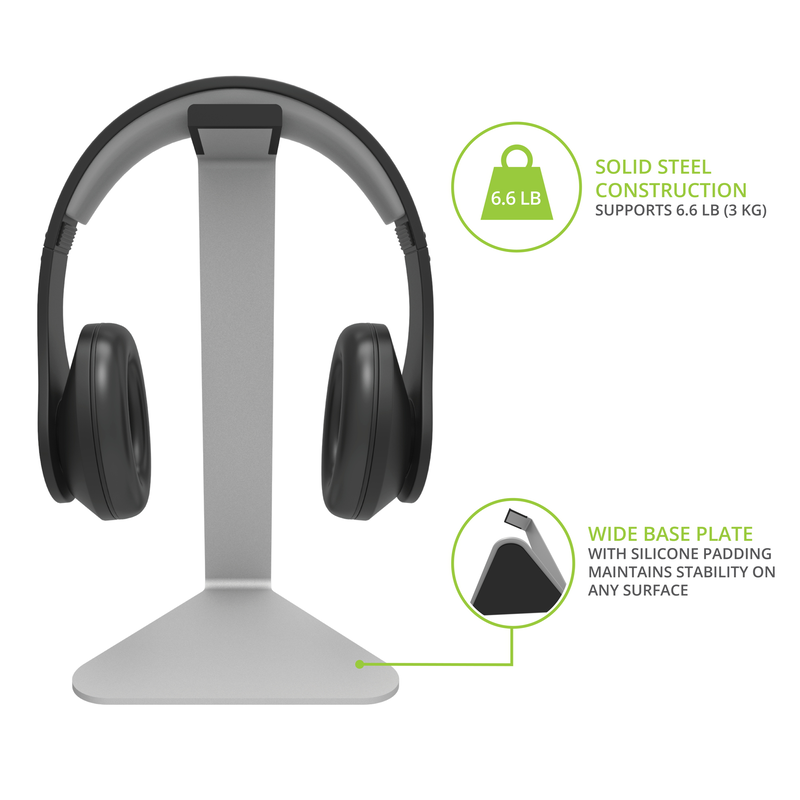 Kanto h1 universal headphone stand, silver-null