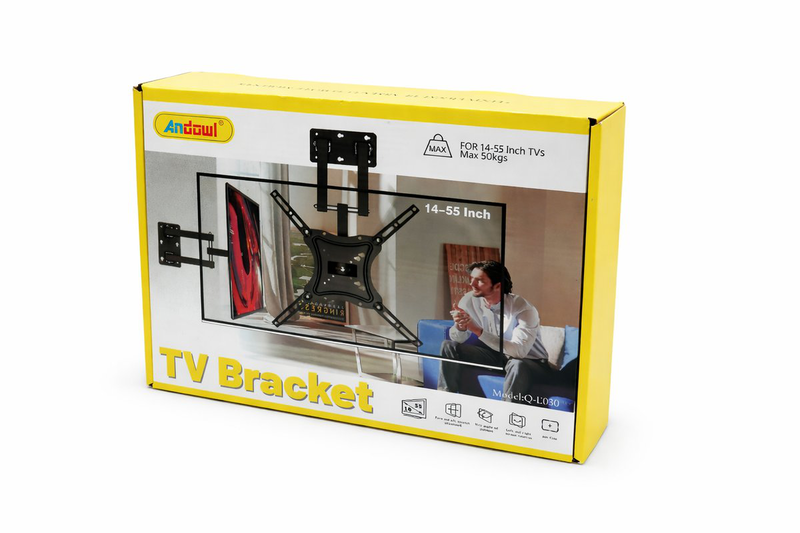 Universal TV wall mount bracket for 14&ndash;55 inch TVs &ndash; heavy duty, max load 50kg, , medium-null