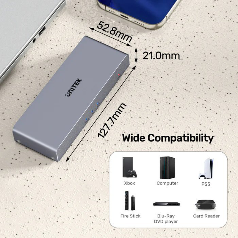 Unitek HDMI splitter 1&times;2 4k30hz v1130a, , medium-null