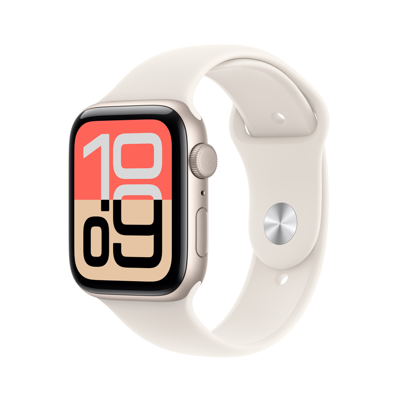 Apple watch se 2025 GPS 44mm beige aluminium case with beige sport band - s/m-null