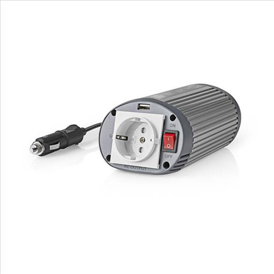 Power inverter modified sine wave 24 v dc - 230 v ac 150 w 1x schuko / 1x USB output, , medium