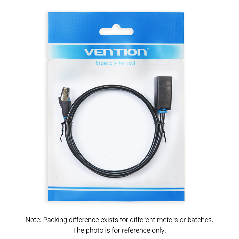 Vention network cable cat8 sftp m-f extension 10.0m black ikhbl, , medium-null