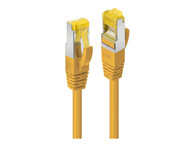 Lindy / patch cable / rj-45 (m) to rj-45 (m) / 5 m / 6.5 mm / s/ftp / cat 7 / halogen-free, snagless / yellow-null