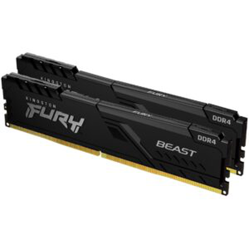 Kf432c16bbk2/64 3200mhz 64GB ddr4 (2x32GB) cl16 288-pin dimm fury beast kit, , medium image number null