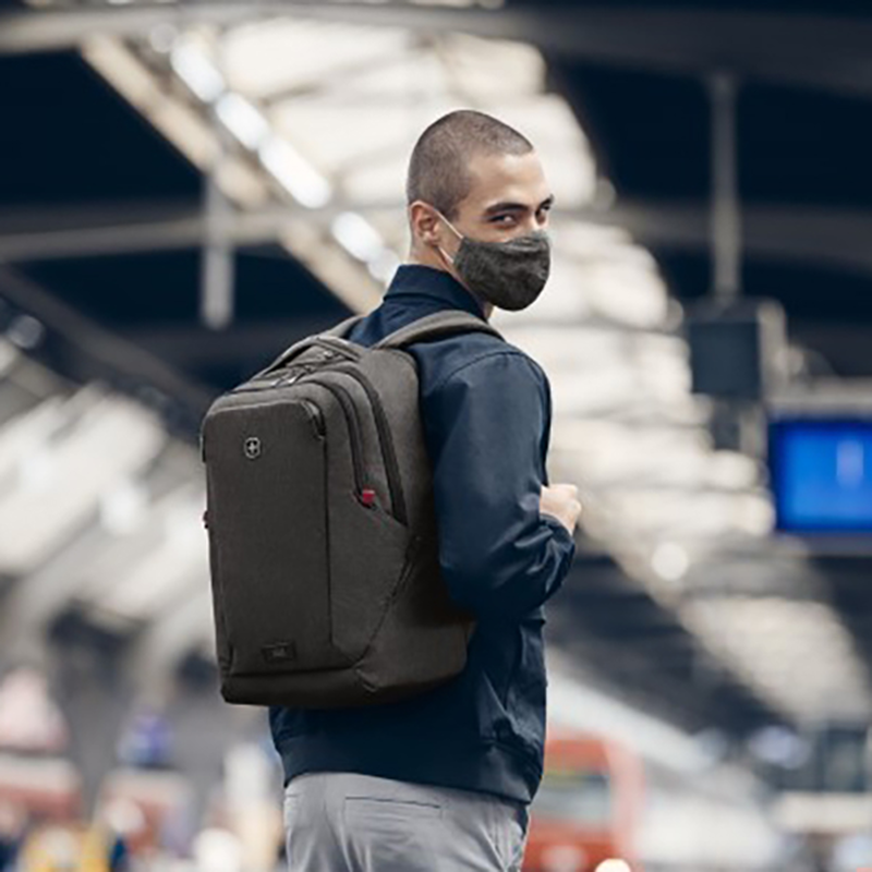 Wenger, mx professional 16" backpack, heather grey ( r ), , medium-null