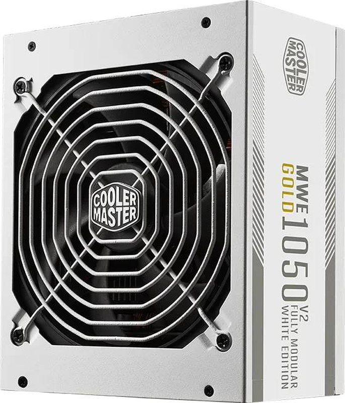 Cooler master mwe gold 1050 v2 1050w atx 3.1 psu 80+ gold fully modular pcie 5.1 12v-2x6 140mm fdb white-null