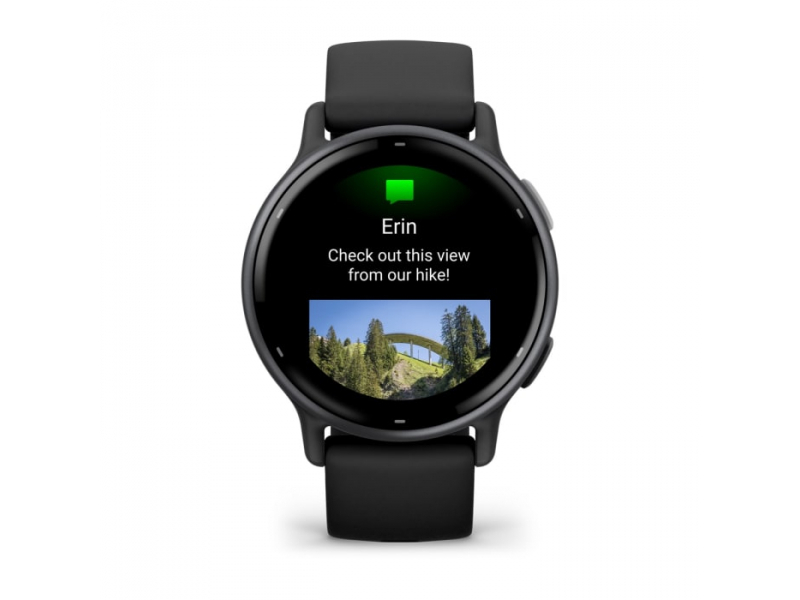 Garmin v&iacute;voactive 5 / black / smart watch with band / silicone / wrist size: 125-190 mm / display 1.2" / 4GB / bluetooth, ant+, Wi-Fi / 26 g, , medium-null