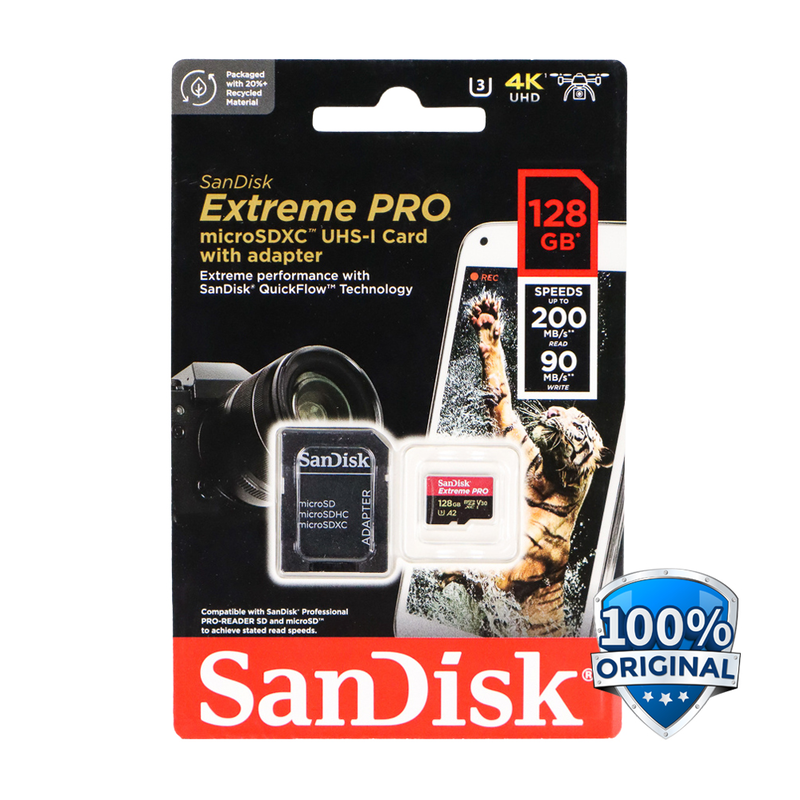 Sandisk extreme pro microsdxc uhs-i 128GB 200mb/s-null