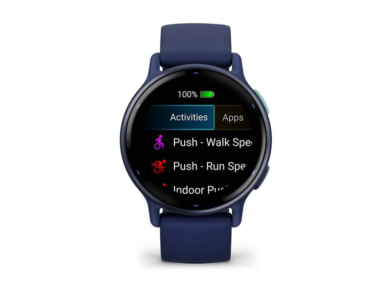 Garmin v&iacute;voactive 5 navy smart watch with band silicone / wrist size: 125-190 mm / display 1.2" / 4GB / bluetooth, ant+, Wi-Fi / 26 g, , medium-null