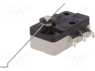 Microswitch snap action  with lever on/on, , medium