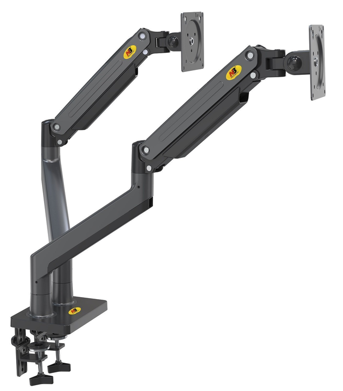 Nbmounts g35 dual arm extra long gas monitor desk mount, , medium-null