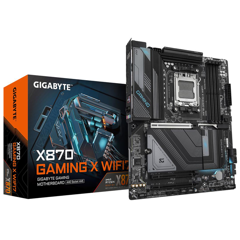 Gigabyte x870 gaming x Wi-Fi7 motherboard atx am5 ddr5 pcie 5.0 USB4 Wi-Fi 7 2.5GBe AMD ryzen-null