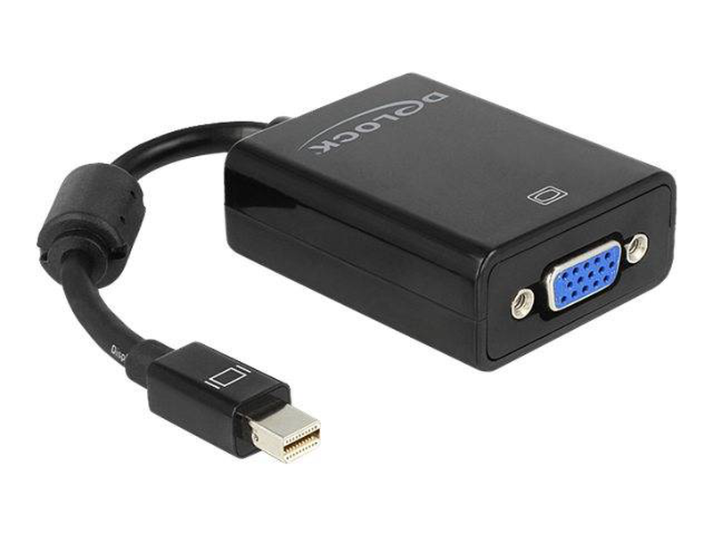 Delock adapter mini displayport > vga 15 pin female / displayport adapter / mini displayport (m) to hd-15 (f) / 18 cm / black / for apple MacBook / MacBook Air / MacBook pro, , medium-null