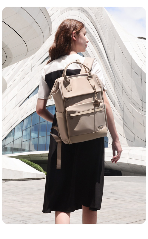 Urban edge couture women elegant laptop backpack khakki 15,6″ image number null