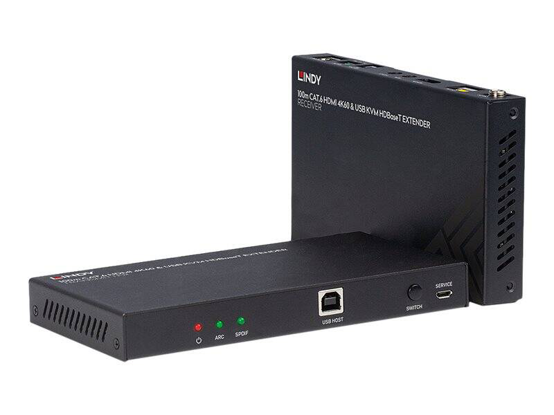 Lindy / transmitter and receiver / video/audio/infrared/serial extender / HDMI, hdbaset / over cat 6 / up to 100 m, , medium-null