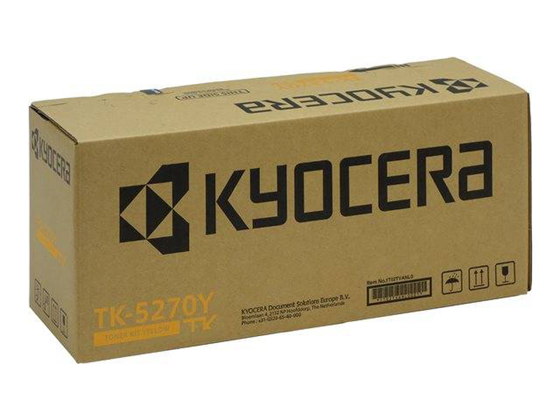 Kyocera tk-5270y original yellow toner kit for ecosys m6230cidn m6630cidn p6230cdn up to 6000 pages 1t02TVanl0-null