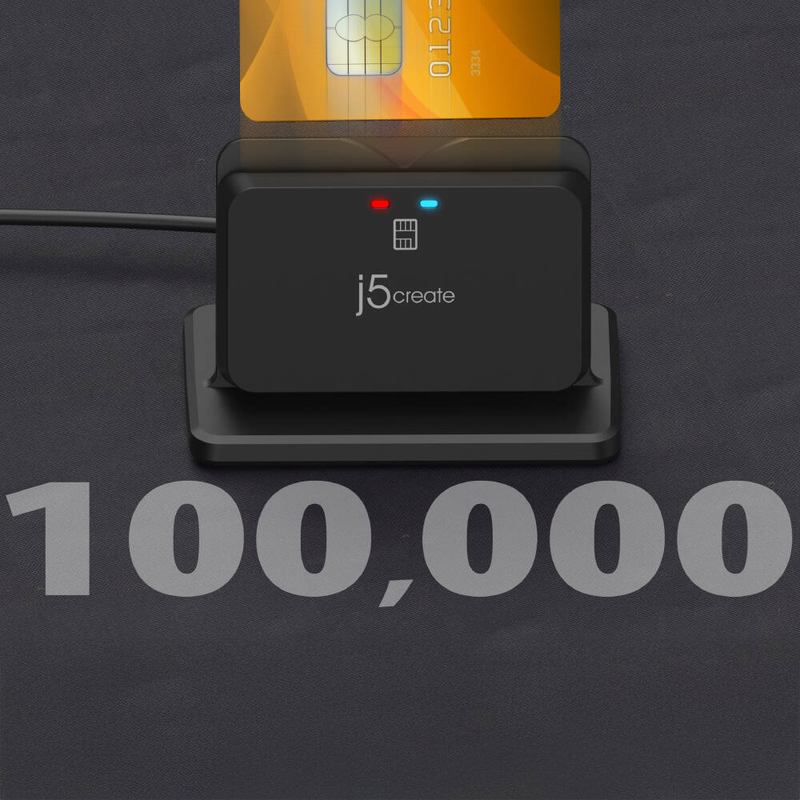 J5create jur261 USB smart card and cac reader stand iso 7816 emv taa compliant driver-free black jur261-n-null