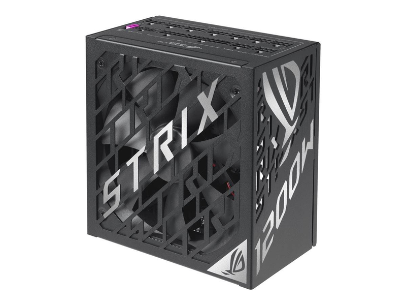 Asus rog strix 1200w platinum power supply atx 3.1 gan fully modular 12v-2x6 600w pcie 5.1 135mm aura rgb black-null