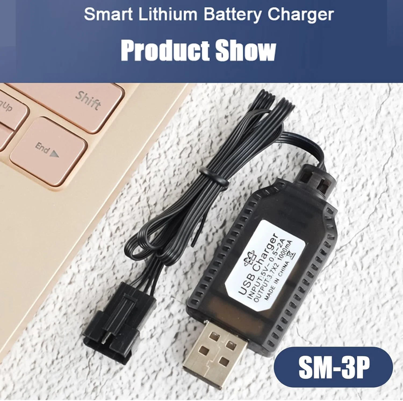 Product image: Lithium USB battery charger 7.4v 1000ma 3-pin, , medium-null