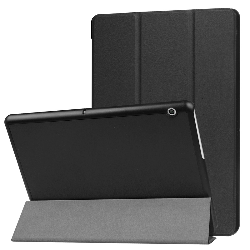 Huawei mediapad t3 10 flip leather case with three-folding holder-null