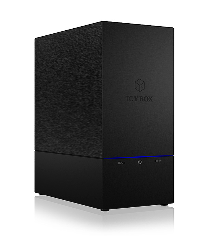 Icy box ib-rd3621u3 2-bay external raid enclosure for 3.5 inch sata HDD SSD USB 3.0 raid 0 1 diskless black-null