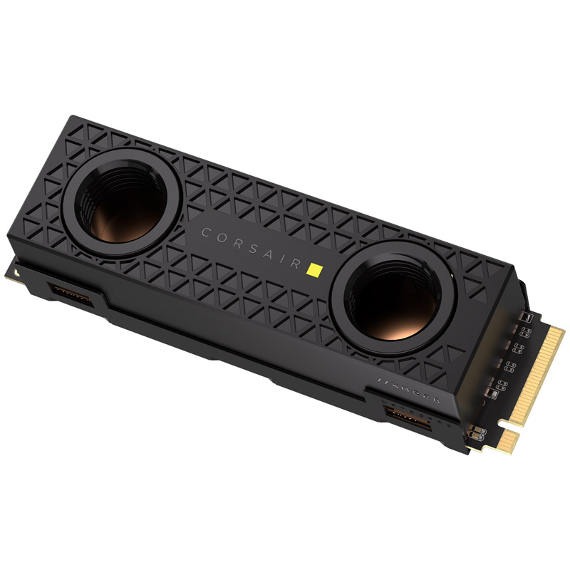Corsair mp700 pro hydro x cSSD-f2000GBmp700phx 2TB nvme SSD m.2 2280 pcie Gen5 up to 12400mb/s water block-null