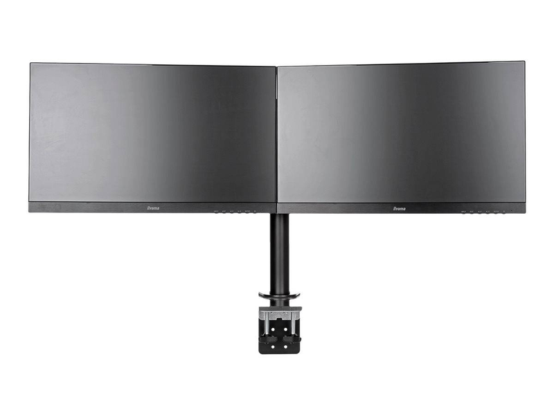 Iiyama ds1002c-b1 dual monitor desk arm for two 10-30 inch displays up to 10kg tilt swivel black-null