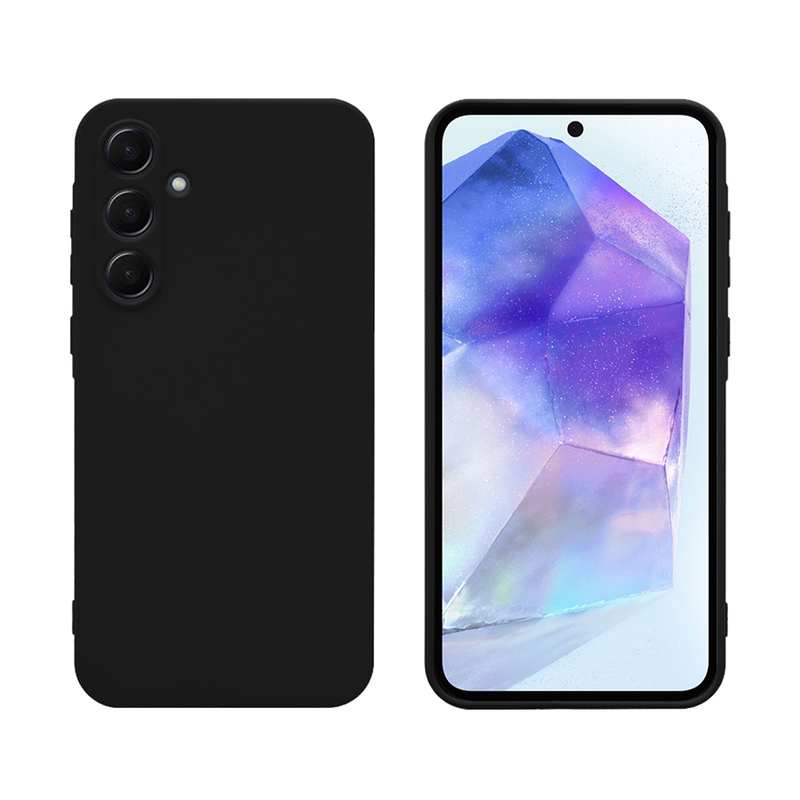 Product image: Samsung galaxy a55 TPU black & tempered glass-null
