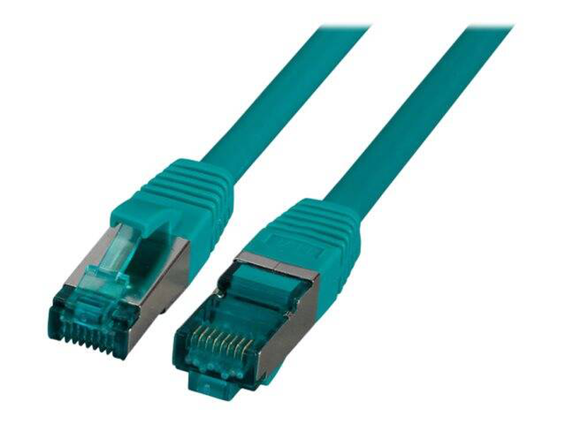 Efb-elektronik / patch cable / rj-45 (m) to rj-45 (m) / 7.5 m / 6 mm / sftp / cat 6a / ieee 802.3af/ieee 802.3at/ieee 802.3bt / halogen-free, molded, snagless, silicone-free / green-null