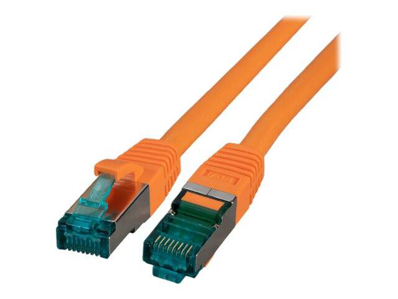 Efb-elektronik / patch cable / rj-45 (m) to rj-45 (m) / 20 m / 6 mm / s/ftp / cat 6a / halogen-free, molded, snagless, silicone-free / orange-null