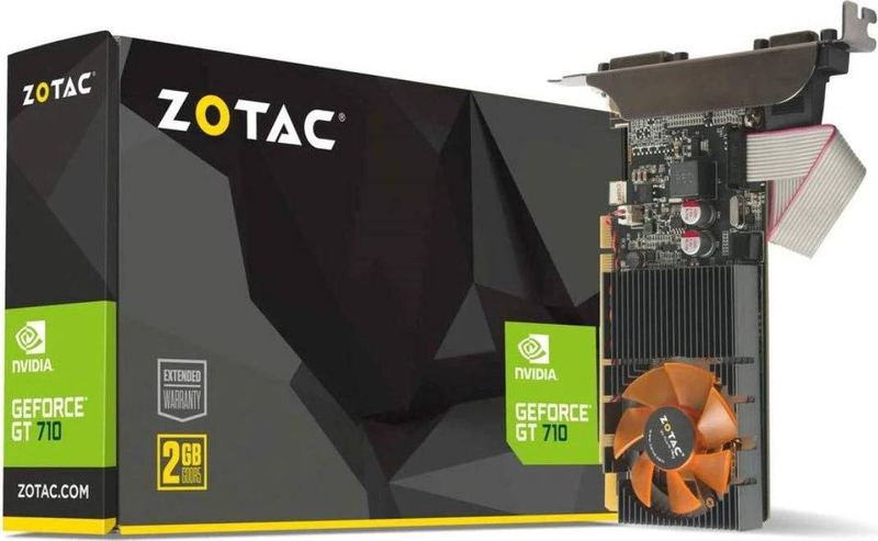 Zotac geforce gt 710 2GB ddr3 low profile graphics card, , medium-null