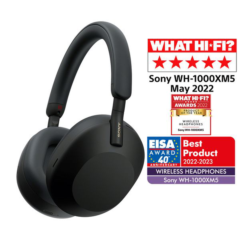 Wh-1000xm5 noise cancelling wireless headphones black image number null