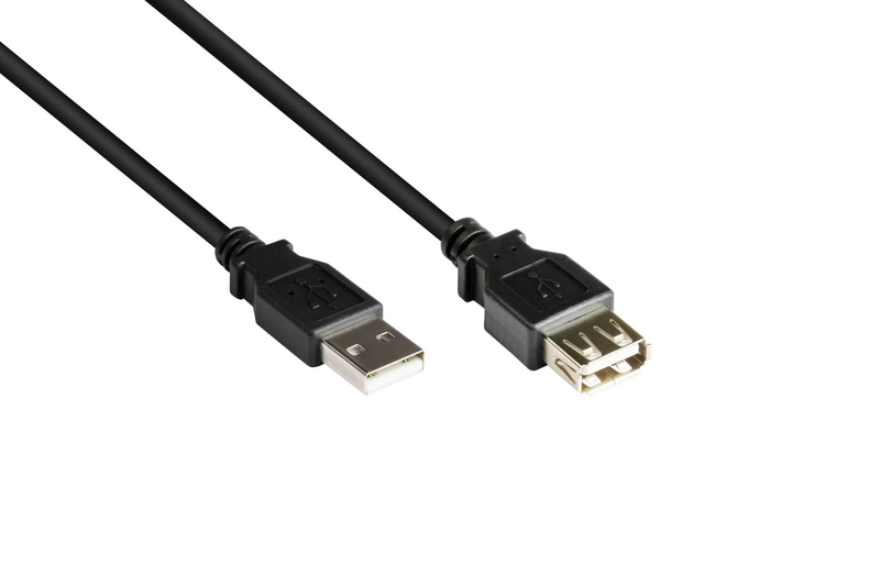 Good connections 2511-of2s / 1.8 m / USB a / USB a / USB 2.0 / male/female / black / cable / digital / extension cable / 1.8 m / USB 2.0 / copper wire-null