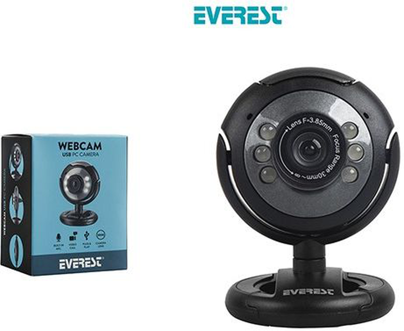 Everest webcam w/microphone 300k 480p sc-824, , medium-null