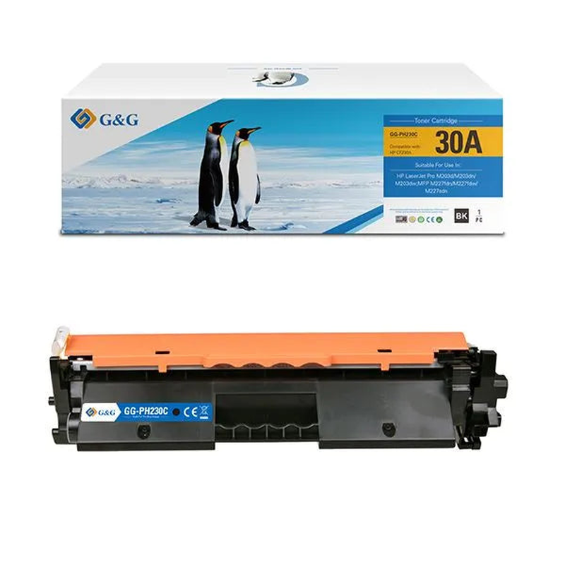 G&g replacement toner cartridges for hp cf230a, , medium-null