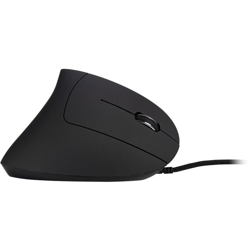 Inter-tech eterno km-206wr - vertical - vertical mouse - ergonomic - right-handed - optical - 6 buttons - wired - USB 2.0 - retail, , medium-null