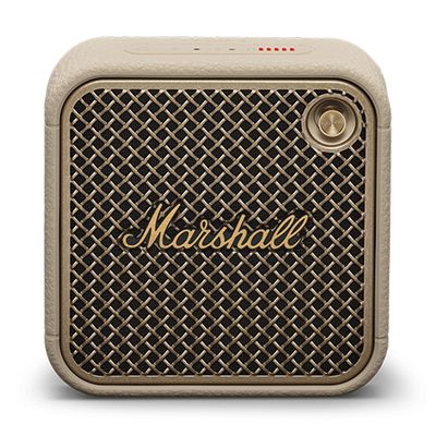 Marshall willen II portable bluetooth speaker up to 17 hours, Black & Brass, medium