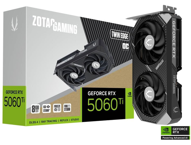 Zotac RTX 5060 ti gaming twin edge oc 8GB, , medium-null