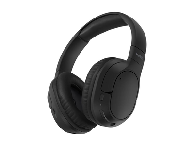 Belkin soundform surround - headphones with mic - full size - bluetooth - wireless, wired - USB-c, 3.5 mm jack - black, , medium