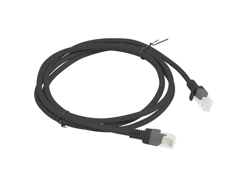 Lanberg pcu6-10cc-0150-bk / 1.5 m / cat6 / u/utp (utp) / rj-45 / black / rj-45-null